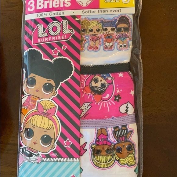 NWT Disney’s Frozen II & LOL Surprise Panties - Sz 8 - 6 pairs - Picture 3 of 9